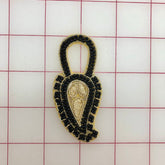 Applique - Vintage Bullion Black and Gold Close-Out